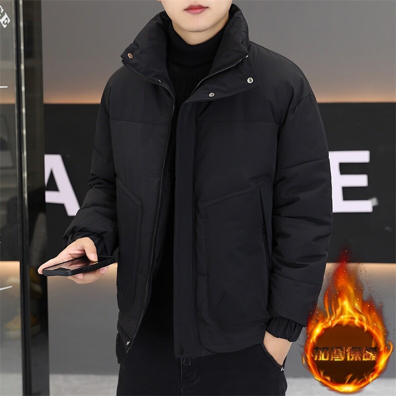冬季加厚棉衣男休闲时尚立领纯色棉衣潮流棉服外套M962-P100,男装棉衣,星座310B-3