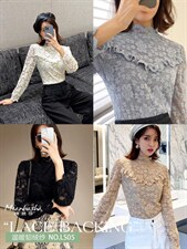 蕾丝打底衫，其它，棉芭莎