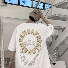美式高街数字短袖字母潮T恤夏季时尚潮牌圆领时尚男T997-P30，男装T恤，星座512-2
