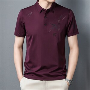 夏季新款男士翻领短袖t恤中年有领男装上衣服休闲POLO衫