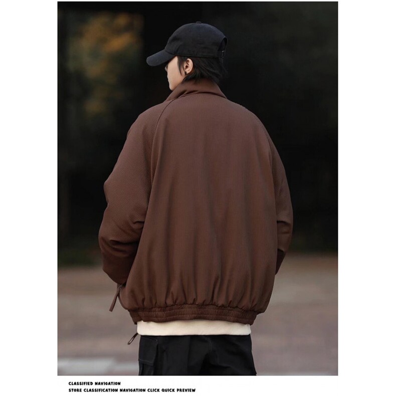 秋冬季加厚宽松简约立领棉服日系复古高级感外套女生棉衣DT03P75,男装棉衣,星座1013-5