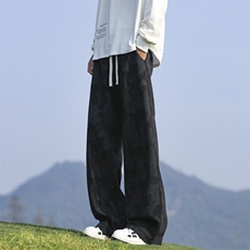 扎染裤子男春秋季新款直筒潮牌宽松阔腿运动休闲长裤K7906-P38，男装休闲裤，星座505-3