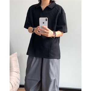 现货-重磅POLO衫夏季短袖翻领半袖上衣cleanfit正肩t恤衫S419特28图片