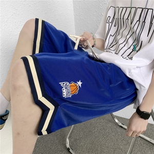 2026夏潮ins字母印花休闲卫裤男时尚五分短裤B299-X5221-P45限59图片