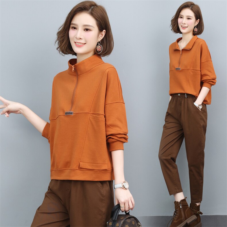 三年不下架(2024年新款)秋冬春棒球服卫衣女宽松显瘦收腰立领女，女装卫衣/绒衫，璐依舞