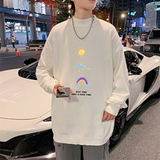M18141-P45加绒款-P65半高领毛衣男士大码针织衫男毛线衣男，男装针织衫/毛衣，电商A040