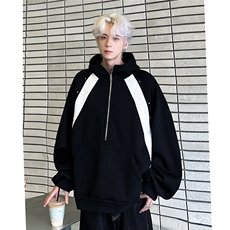 美式潮牌连帽卫衣外套男春秋季宽松休闲秋装上衣帽衫JK709-P68，女装短外套，电商C307