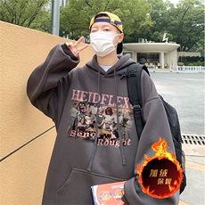500克重磅秋冬美式加绒加厚卫衣外套DL1581常规特P35加绒特40，男装卫衣，电商A486