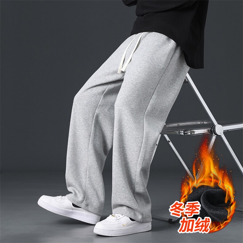 秋冬加绒加厚男裤休闲宽松ins卫裤束脚裤K206加绒P48,男装休闲裤,星座1107