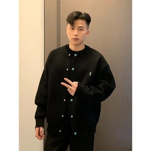 网图现货800克CQ812-特P55男士休闲圆领毛衣外套针织衫开衫夹克图片