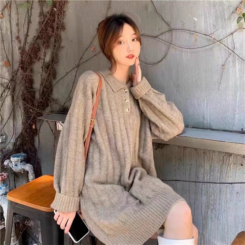 polo领毛衣女宽松外穿洋气2024秋冬季新款,女装羊毛衫,旭驰羊绒