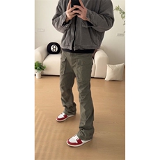 【网图有货】灰绿色工装裤欧美vibe裤子美式伐木裤GZK18LL-特P60，男装工装外套，星座1007（原301D）