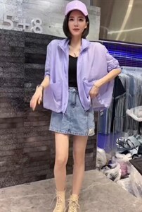 新款时尚糖果色休闲防晒衣图片