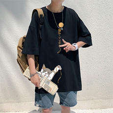 DX17013-P20纯棉短袖t恤男大码半袖打底衫宽松体恤衫港风，男装T恤，电商A040