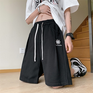港风 抖音纯卫裤休闲裤短裤运动裤A014-DY2151-P45控68图片