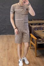运动短裤男宽松速干五分裤健身套装男夏季男大裤衩子T733-P20，男装套装，星座1206（原A206）