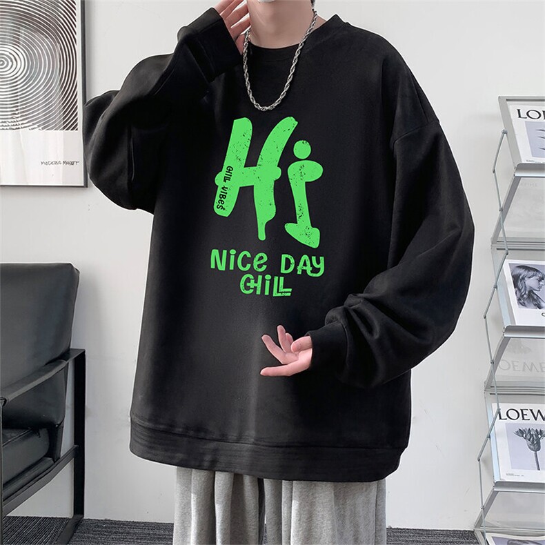 麂皮绒卫衣男大码重磅长袖t恤男 JW81418-P35图片