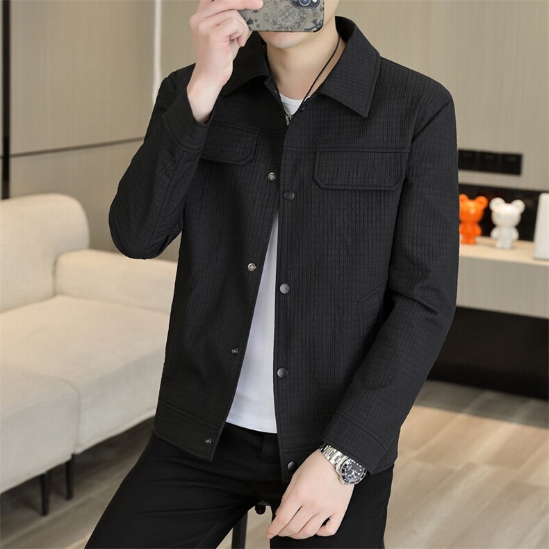 2025春秋现货主推男士商务休闲简约百搭夹克外套上衣807P90,男装夹克,电商B226-2（原B217-2）