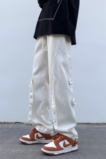 B221美式ins高街小众迷彩工装休闲牛仔裤LK22090-P65控88，男装牛仔裤，电商B221