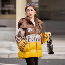 2025年冬季厚款有帽可拆可脱卸帽白鸭绒宽松羽绒服，女装羽绒服，米雪儿