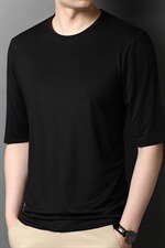 BB5032男士中袖T恤2023夏新款简约商务休闲修身体恤P60，男装T恤，电商B360