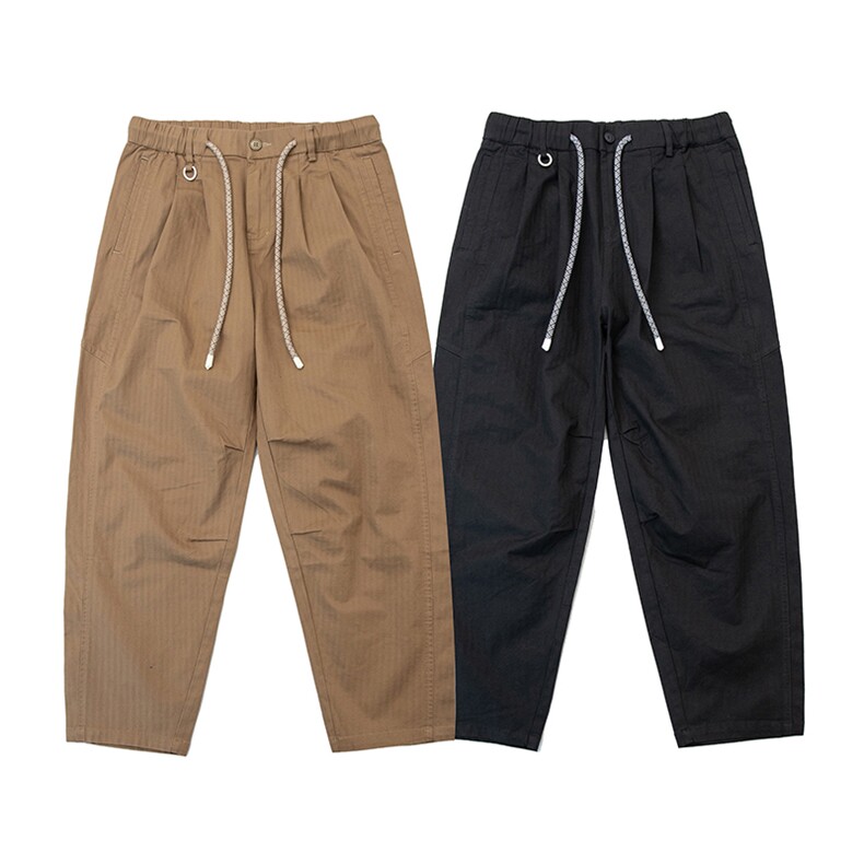 PL932鱼骨人字纹宽松休闲裤，男装休闲裤，电商基地S002