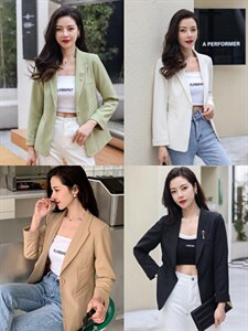 【现货】2022春新款 气质版西装外套,女装西装,欣卓越