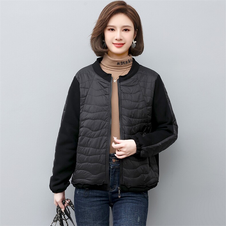 短款外套女2022新款冬季夹棉夹克秋冬薄款时尚棉衣棉服,女装棉衣/棉服,忆绮罗