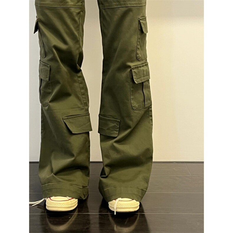 【有货】军绿色伐木工装裤男款美式cleanfit裤子高街NZ62HH-特P55图片