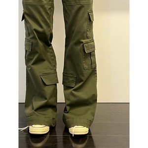 【有货】军绿色伐木工装裤男款美式cleanfit裤子高街NZ62HH-特P55图片
