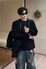 链条项链款男大时尚卫衣秋冬打底设计高街痞帅潮男打底衫长袖P55，男装卫衣，电商B319