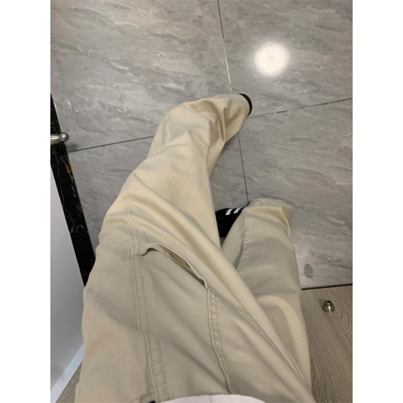 美式直筒宽松休闲裤男纯色多口袋设计感阔腿裤机能风KZD43-P45,男装休闲裤,星座1007（原301D）