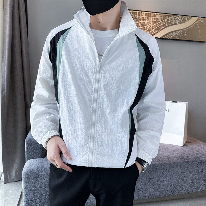 夏季运动外套男超轻薄加肥加大码情侣防晒衣服A236-5016-P65,男装防晒衣,电商A236