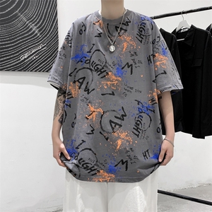 特P20控39 高品质 夏季新款复古纯棉印花圆领短袖T恤 TC01图片