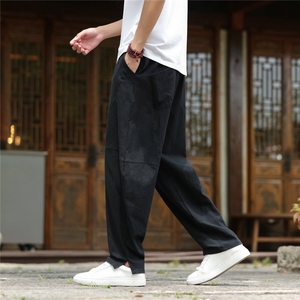2025夏装新款 汉服 唐装 风冰丝棉麻休闲裤 A057-K381-P45图片