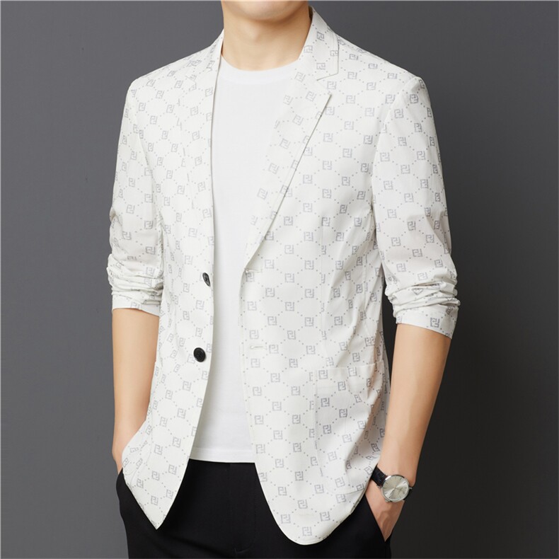 ASD8016男士2023年春季新款长袖西服休闲青年夹克西装薄款单西图片