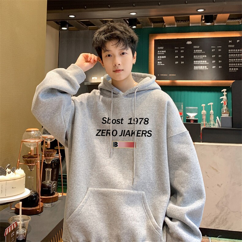 ！连帽圆领卫衣男装港风帽衫男LM179-P35,男装卫衣,电商B367