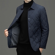 冬季新款中老年男士棉服翻领商务休闲棉衣加厚保暖外套男装，男装棉衣，电商B212（原钱塘6029）