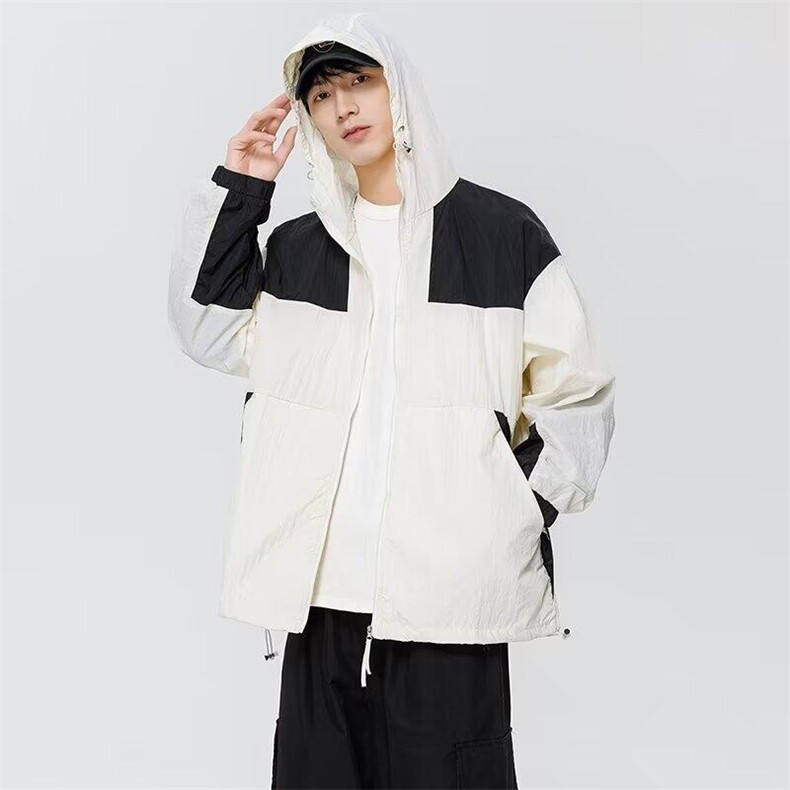 RP41-P38日系户外休闲轻薄连帽防晒服外套,男装防晒衣,星座1503-1
