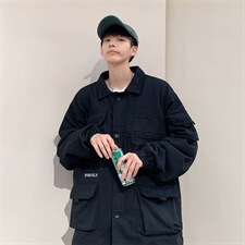 2022美式复古潮牌百搭机能风夹克韩版潮流工装外套学生W4934-P62，男装夹克，星座512-2