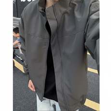 26春装新款美拉德立领飞行夹克boxy廓形休闲百搭外套上衣JK6500，男装夹克，电商A486