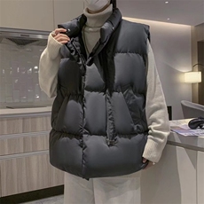 秋冬立领棉马甲男宽松潮流百搭休闲纯色背心Y83P45，男装背心/马甲，星座1116-2