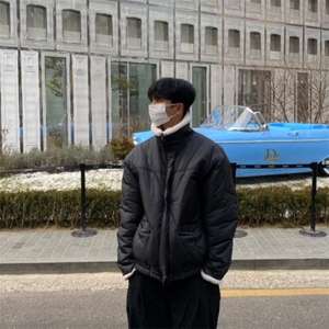 816B-MF805-P120韩压棉保暖棉衣毛领面包服棉袄外套图片