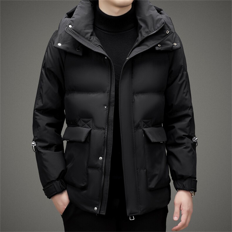 连帽羽绒服男士冬季商务休闲上衣中年加厚保暖外套QS2388-P255,男装羽绒服,星座1105-3
