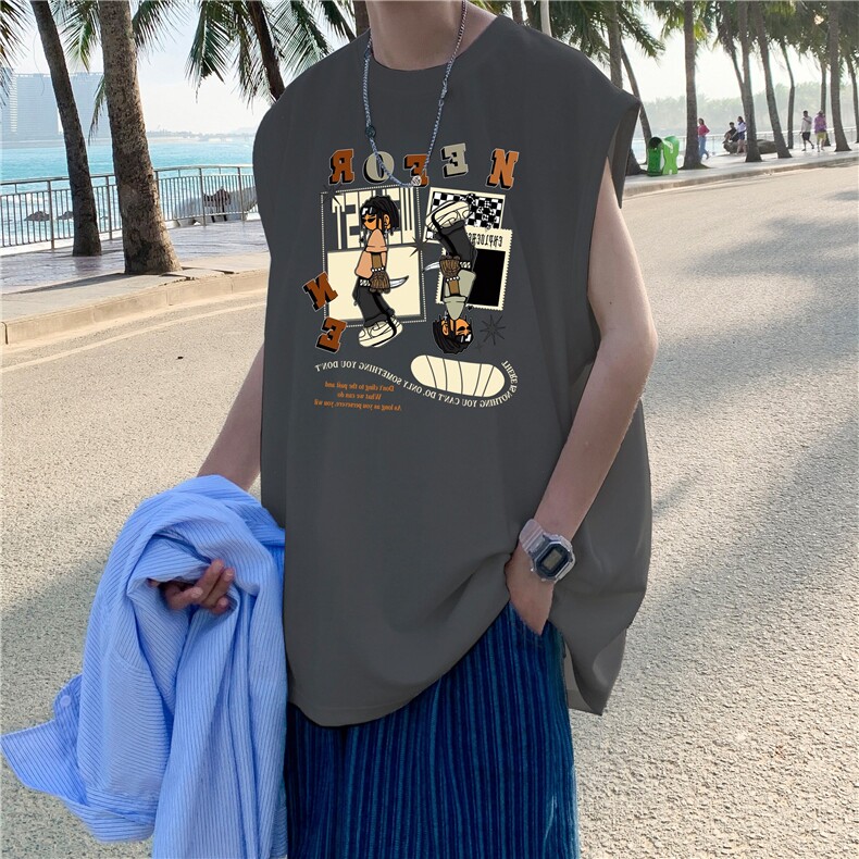 量大图低自动【有货】纯棉背心HD019-1-BX2596-P20，男装背心/马甲，电商019-1