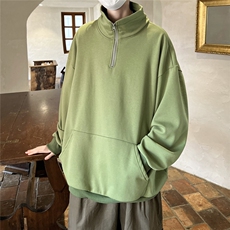 2025重磅冲锋衣内胆半拉链翻领POLO衫大码M-5XL卫衣男WY77077P65，男装卫衣，星座227-7