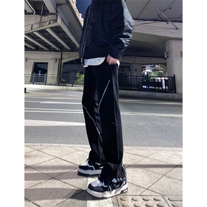自家图，不拿货cleanfit牛仔裤拉链设计微喇叭裤子KZA19-P53图片