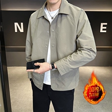 加棉加厚休闲翻领百搭潮流男士夹克外套棉服NM831-P95，男装夹克，星座310B-3