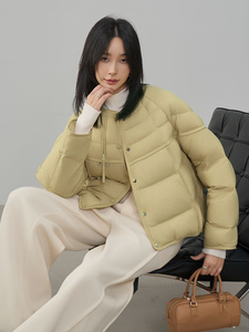 现货2025年冬季新款90白鸭绒休闲风简约时尚羽绒服女外套图片