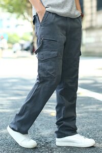 S-7XL2021春装男士休闲裤多口袋宽松工装裤加肥大码1603图片
